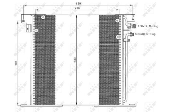 Condenser MERCEDES Vito 2.2D 96-