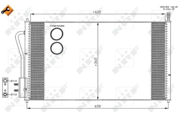 Condenser FORD Focus 1.6 99-