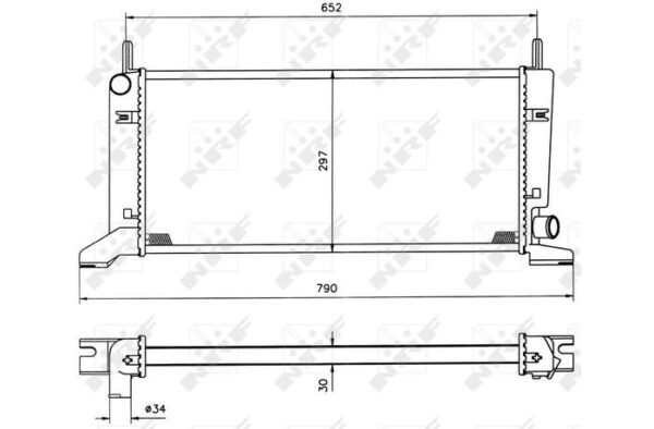 Radiator FORD Escort 1.4 86-