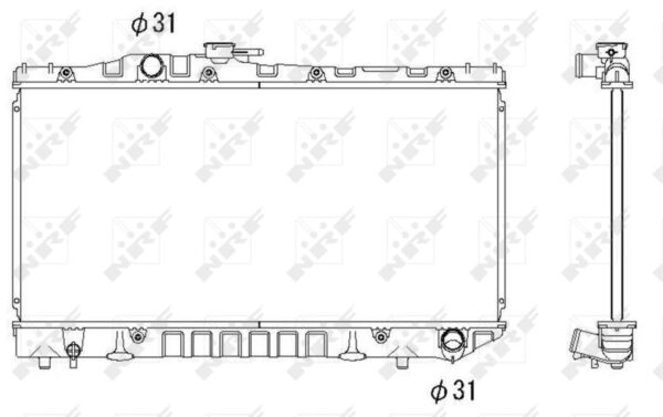 Condensor TOYOTA Carina 2.0 88-