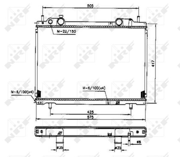 RADIATEUR FIAT Multipla 1.9D 00-