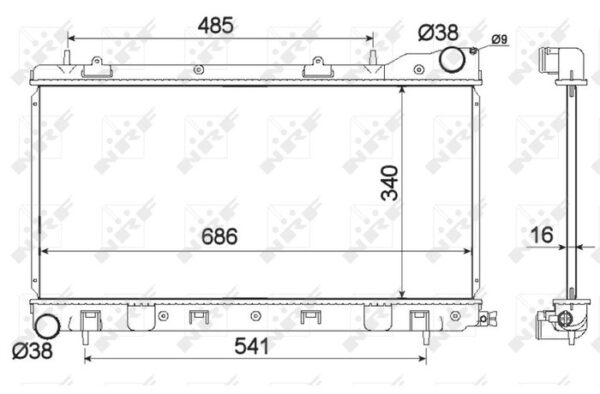 Radiator SUBARU Forester 2.0 98-