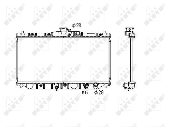 RADIATEUR HONDA Accord 1.6 85-