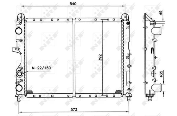 Radiator FIAT Tipo 1.4 88-