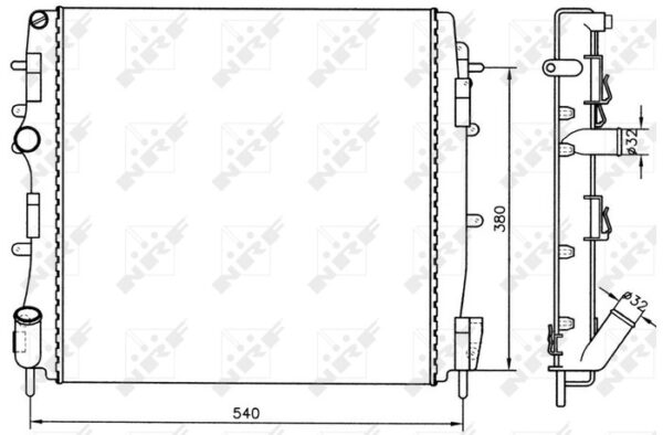 Radiator RENAULT Kangoo 1.5D 98-