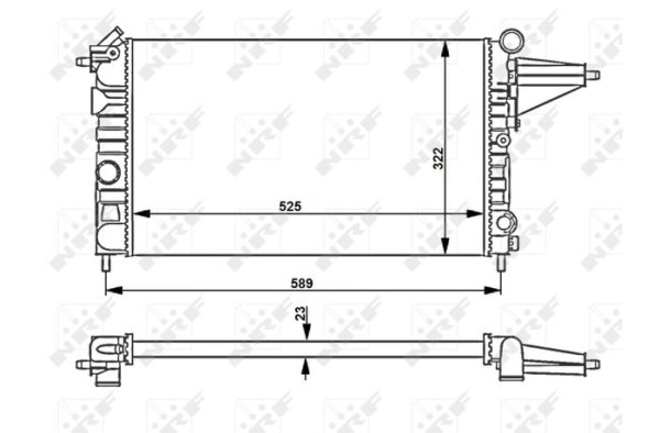 Radiator OPEL Vectra 1.6 89-