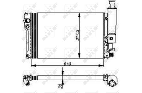 RADIATEUR PEUGEOT 405 1.9D 87-