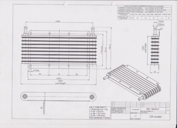 Shell Oil Cooler 280*111*32