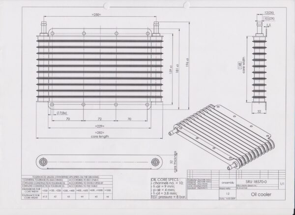 Shell Oil Cooler 280*152*32