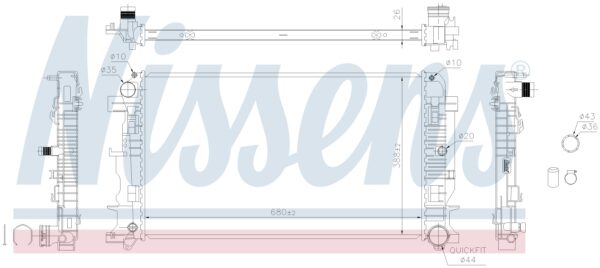 Radiator MERCEDES-BENZ	SPRINTER SERIES B906 (2007)