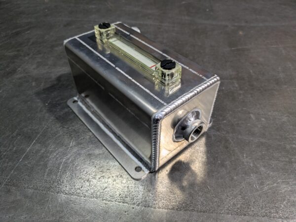 2L Expansietank Alu met Peilglas - Afbeelding 2