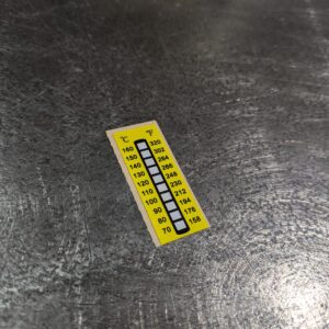 Temperatuur sticker 70 - 160