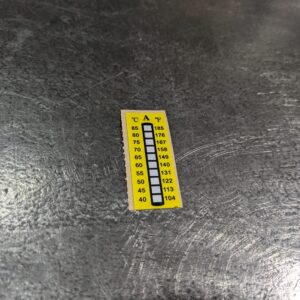 Temperatuur sticker 40 - 85