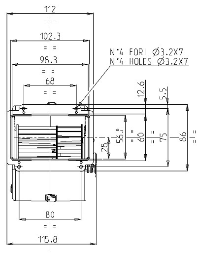 SPAL Blower 002-A100-93D - 3000.1227 | Van der Bel Radiateurenbedrijf SPAL Blower 002-A100-93D - 3000.1227 - Afbeelding 2