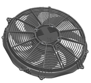 SPAL PWM Ventilatoren 12V & 24V (Borstelloos) | Van der Bel Radiateurenbedrijf Spal PWM ventilator 24 volt - 385mm - VA91-BBL341P-R-A-N-65A - 30107106