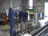 Opbouw RVS test opstelling