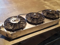 Interkoeler op maat, incl koelvinnen. Custom Intercooler
