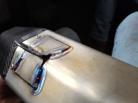 Titanium demper race motor reparatie - lassen Tig