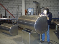 Reparatie aluminium brandstoftank